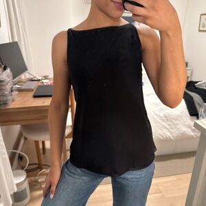 Elegant Black Sleeveless Top